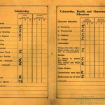 Report card of Donald Brodell (courtesy of Mildred Atkins, his mother)